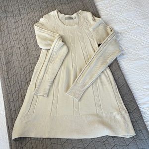 Cream evolution sweater tunic M